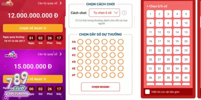 Xổ số 789Club siêu tốc